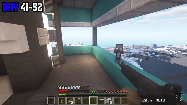 I Survived 100 Days on a Aircraft Carrier in a Zombie Apocalypse in Hardcore Minecraft смотреть онлайн