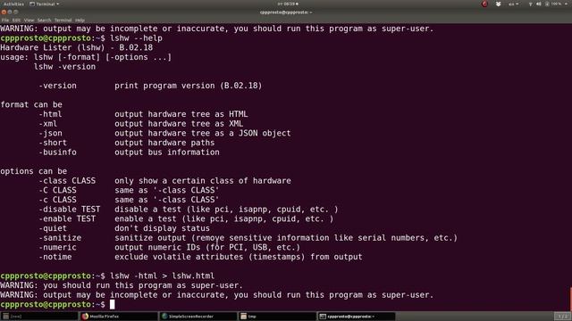 Ubuntu. Как? Как узнать характеристики компьютера? смотреть онлайн