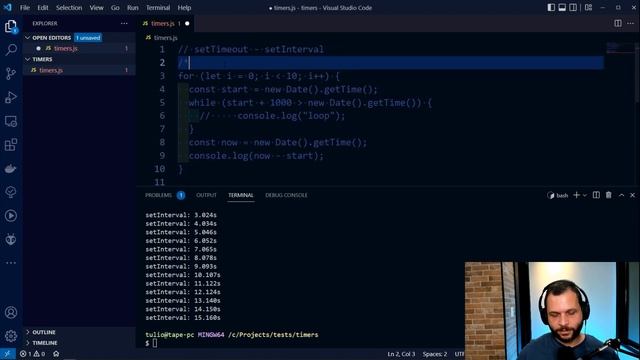 Imprecisão dos timers em JavaScript - Sleep (async) em JavaScript смотреть онлайн