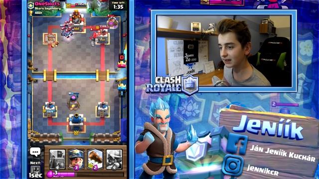 HRAJU RANK & MINI OPENING • CLASH ROYALE CZ/SK |Jeniik смотреть онлайн