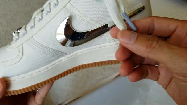 NIKE Air Force 1 x Travis Scott Sail Gum Light Brown + On Feet! 8 14 18 смотреть онлайн