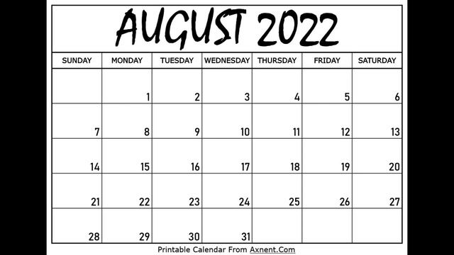 How to get free printable August 2023 calendar - Axnent смотреть онлайн