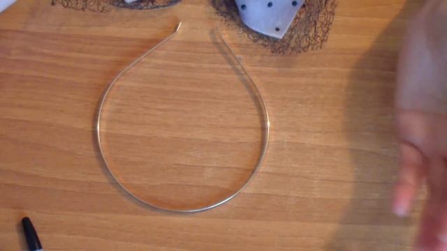 Ободок - вуалетка Бант из бархата велюра в горошек из страз и ажурной сетки смотреть онлайн