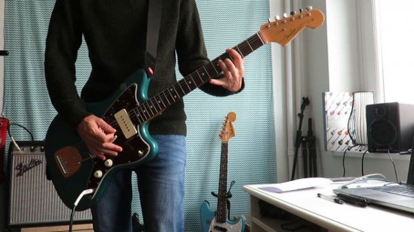 Impro #17 Fender Jazzmaster Princeton Green Big Muff