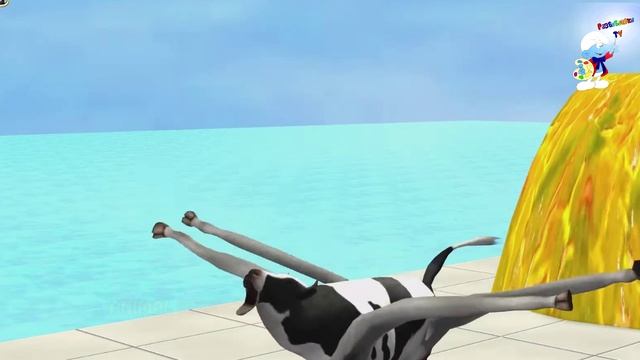 Выбери правильный номер Испытание Пересечение фонтан для детей Корова Слон Динозавр Горилла смотреть онлайн