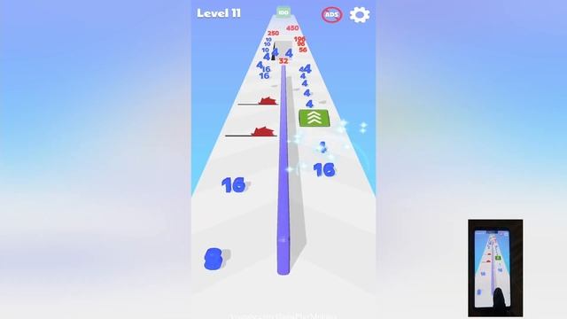 Number Merge Run Master 3D - Gameplay Walkthrough - Levels 1-20 смотреть онлайн