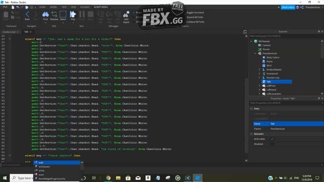 Roblox Studio CHATBOT TUTORIAL!