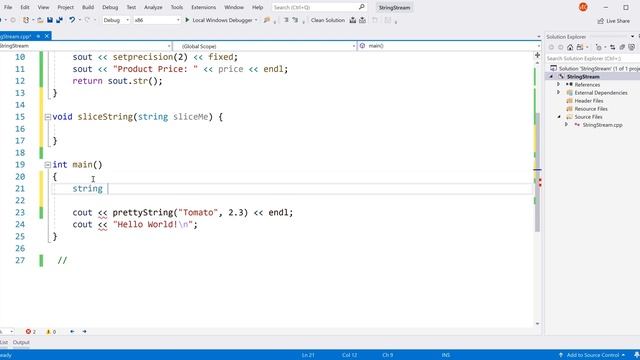 String Stream in C++ Slicing / Composing String смотреть онлайн