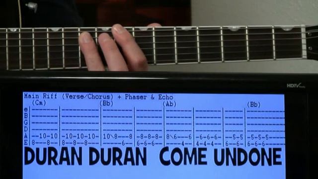 Duran Duran Come Undone Guitar Chords Lesson & Tab Tutorial смотреть онлайн
