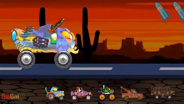 Big Trucks Dump Truck Fuel Tank Tractor Truck Construction Vehicles Video Kids Scary Monster Trk