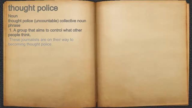 What does thought police mean? смотреть онлайн