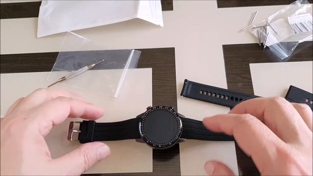 Ремешок для часов 22 мм на примере Honor Magic Watch 2 46 мм. Для часов Huawei, Honor, Samsung. смотреть онлайн