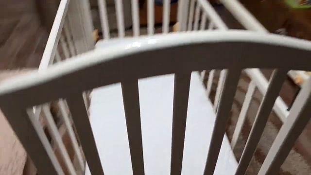 Собрали детскую кроватку с поперечным маятником. смотреть онлайн