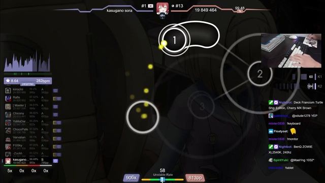 ? 9.0⭐ kasugano sora | Kano - Dear Brave [Valor] +DT 99.4% (#27 1016pp FC) - osu! смотреть онлайн