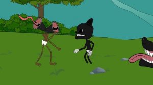 Siren Head vs Godzilla, Piggy x Baby Siren Head x Cartoon Cat | Roblox Piggy Animation - GV Studio