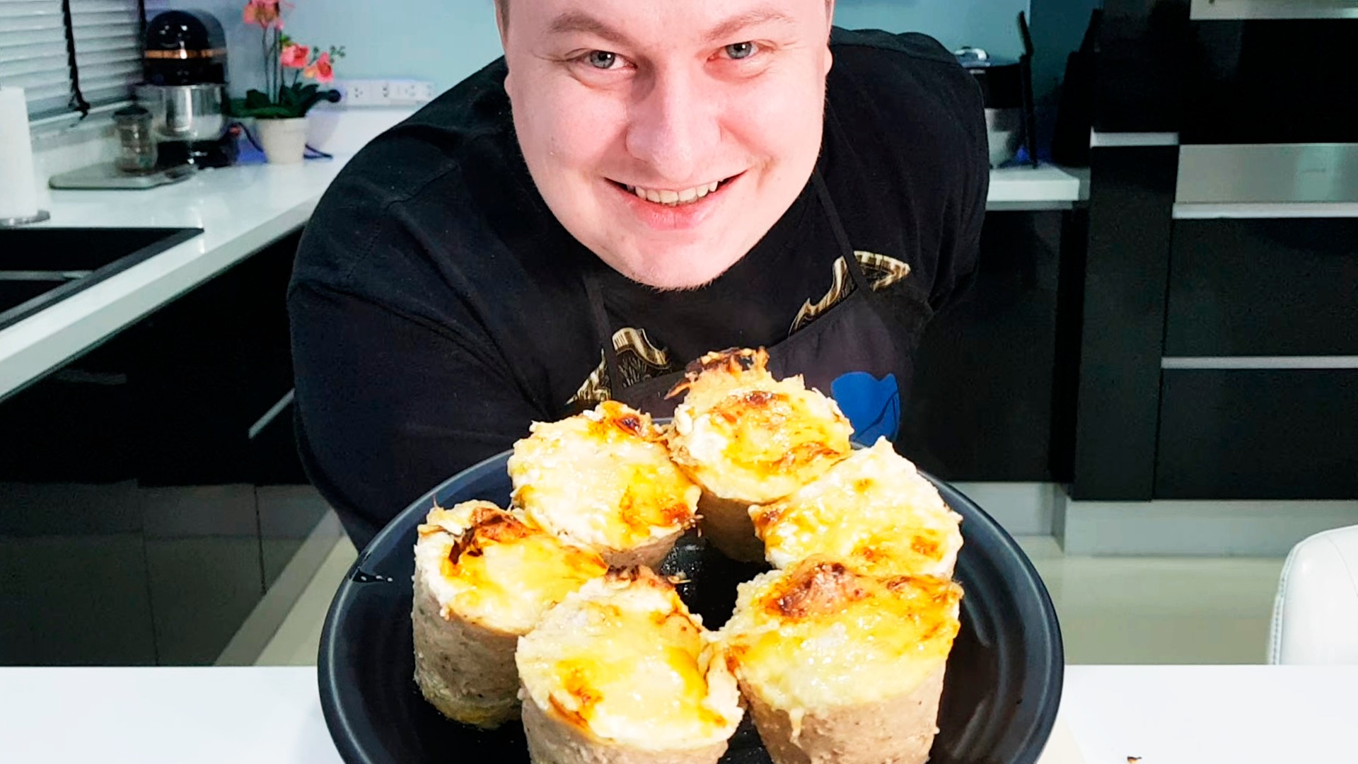 Мафен из куриной грудки с шампиньонами