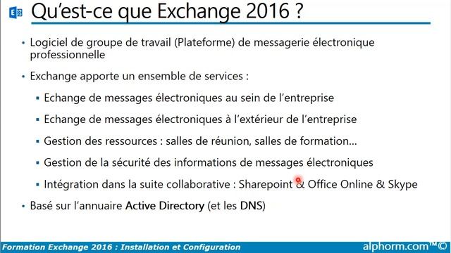 Apprendre Exchange 2016 Installation et Configuration | Présentation d’Exchange 2016 смотреть онлайн