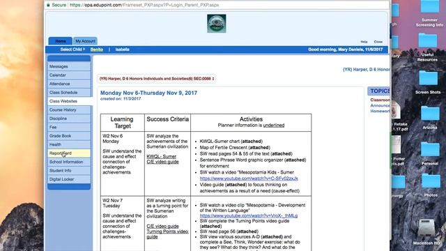 ParentVue Report Cards and Resources смотреть онлайн