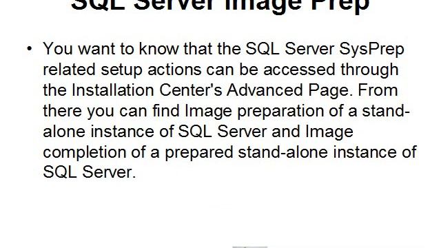 MCSE Cramslide SQL Server Image Prep смотреть онлайн