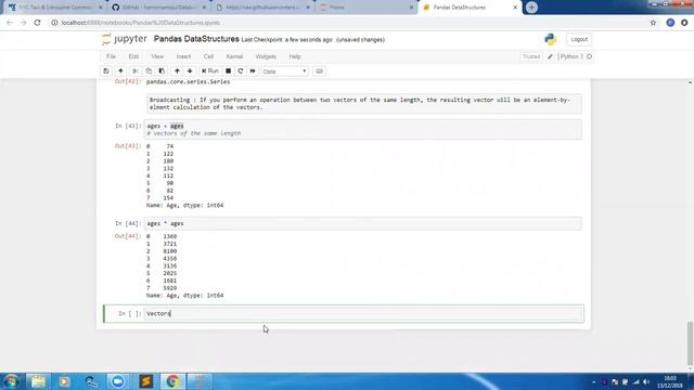Python Tutorials: Learn Pandas Data Structures, Broadcasting with Vectors and Scalars смотреть онлайн