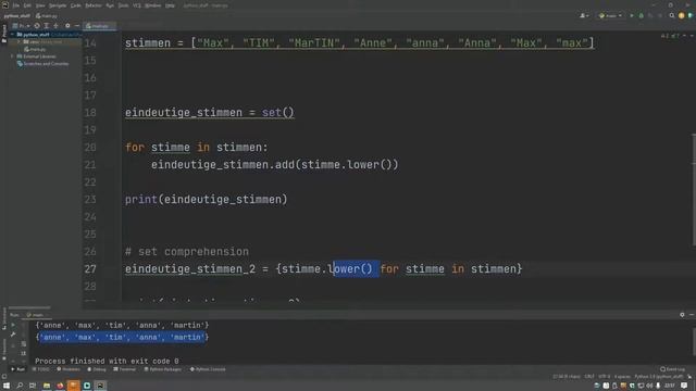 Python Comprehensions (Listen-Abstraktionen) смотреть онлайн