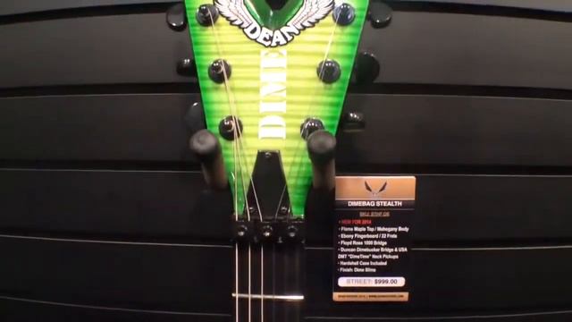 2014 Winter NAMM - Dean Dimebag Stealth Slime Electric Guitar смотреть онлайн