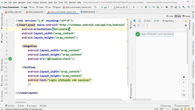 COMO CRIAR UM TOAST CUSTOMIZADO EM KOTLIN смотреть онлайн