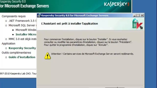 Kaspersky Security 8.0 for Microsoft Exchange Servers - INSTALLATION (1) смотреть онлайн