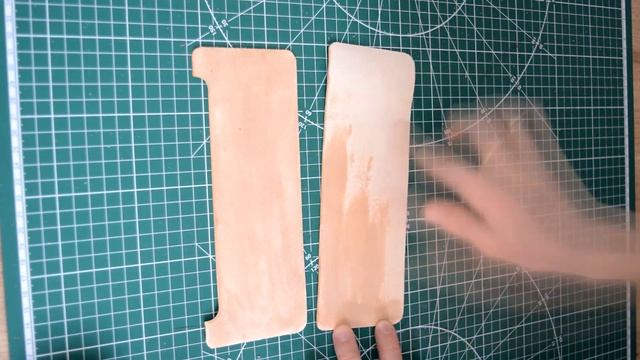 Простой портмоне из кожи растительного дубления + выкройка в PDF. смотреть онлайн