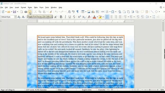 Page Setup in Writer Document | Print Preview | Print Writer Document | LibreOffice Writer Tutorial смотреть онлайн