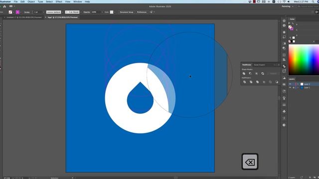ওয়াটার লোগো | Logo Design Idea (water logo) | Logo Design Bangla Tutorial | Illustrator Tutorial смотреть онлайн