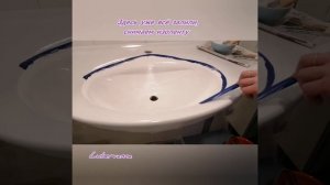 Реставрация фаянсовой раковины!