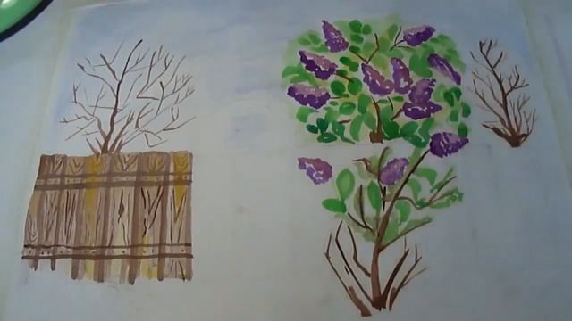 Сирень акварель. #Рисунки Зои #Рисунок #Акварель #Сирень смотреть онлайн