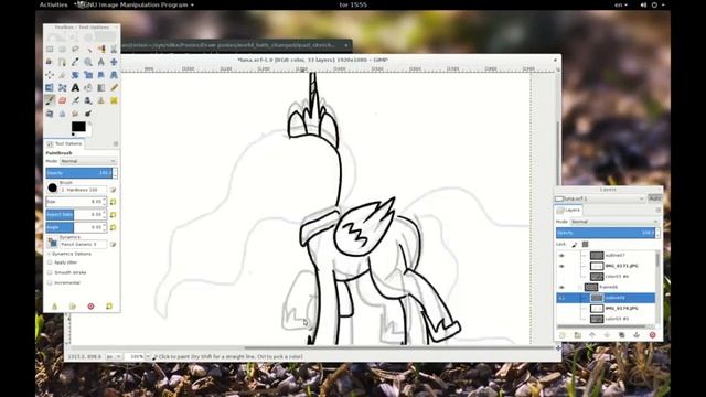 Drawing "Luna's concern" scene смотреть онлайн