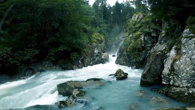 Waterfall - music for relaxation, meditation, yoga, study. Bansuri flute смотреть онлайн