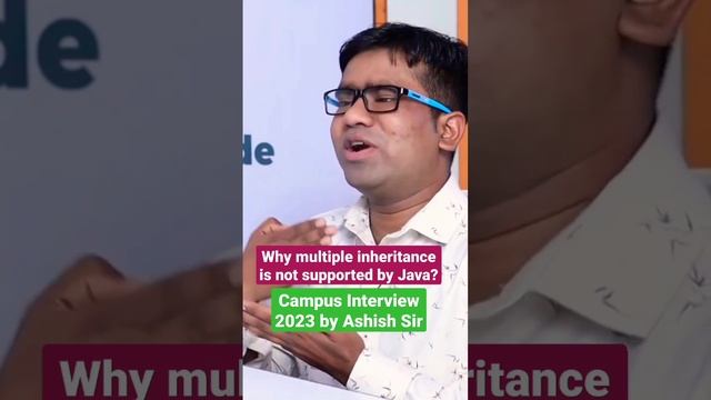 Why multiple inheritance is not supported by java? #inheritance #campusplacement2023 #javainterview смотреть онлайн