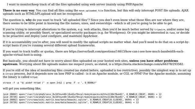 Unix & Linux: How to track the names of the uploaded files in Linux servers? (4 Solutions!!) смотреть онлайн