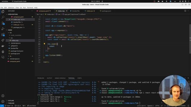 Using Docker Compose Watch to Automatically Rebuild MERN Stack App смотреть онлайн