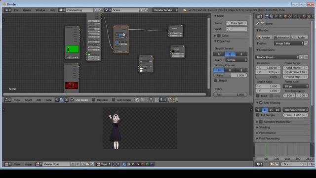 How to do basic green screen compositing in blender(2.79) смотреть онлайн