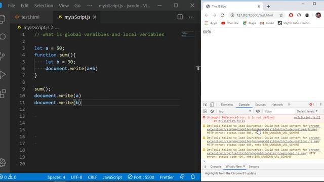 Global And Local Variables JavaScript Hindi / Urdu | The JS Boy смотреть онлайн