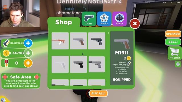 ROBLOX GUN SIMULATOR - HIGHEST LEVEL GUN POSSIBLE? смотреть онлайн