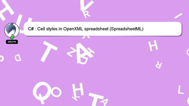 C# : Cell styles in OpenXML spreadsheet (SpreadsheetML) смотреть онлайн