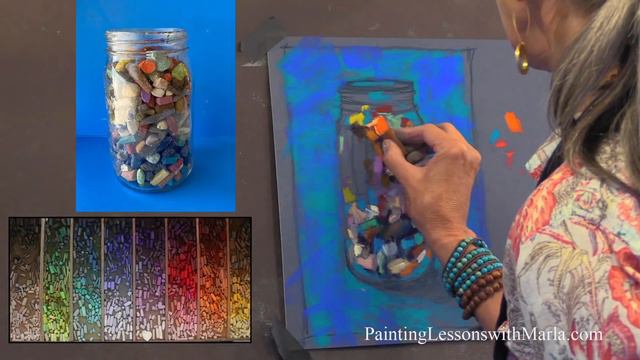 Free Pastel Demonstration of a Jar of Pastels смотреть онлайн