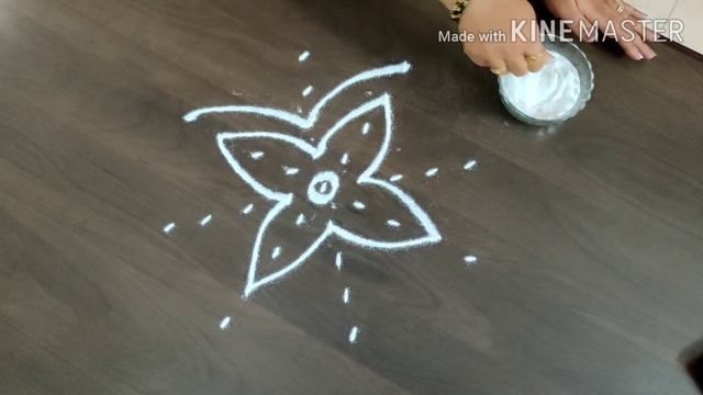 Lakshmi hrudaya kamala rangoli,astadala padma rangoli (Friday pooja Rangoli) Lakshmi muggulu/kolam смотреть онлайн