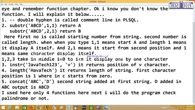 PLSQL : String is palindrome or not | String Palindrome in PLSQL смотреть онлайн
