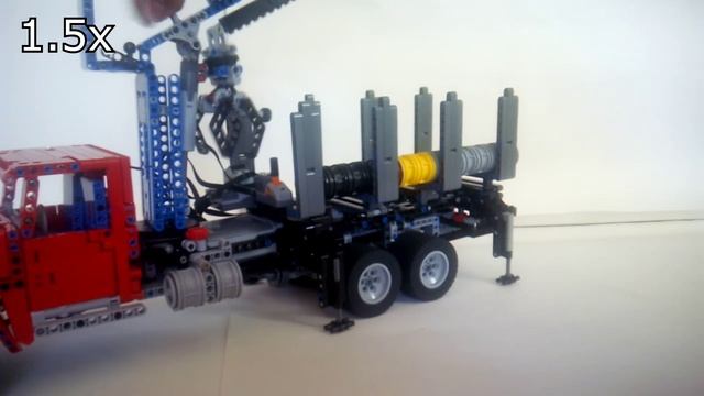 Лего ЗИЛ-133ГЯ лесовоз / Lego technic RC ZIL-133GYA timber truck смотреть онлайн