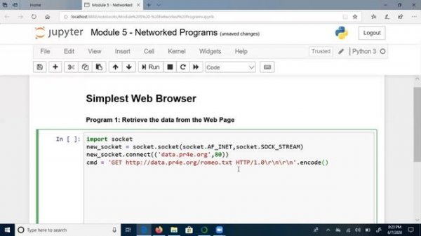 Python Application Programming - Networking with Python Part 2