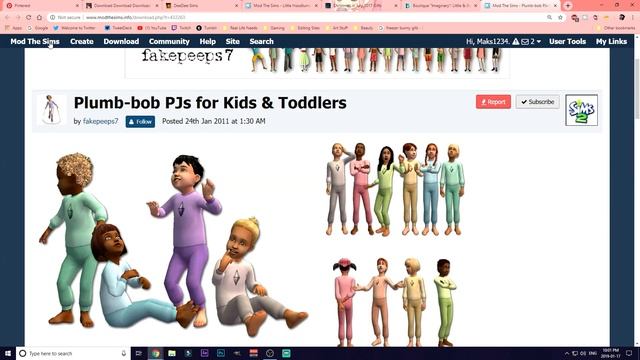 The Sims 2 CC Shopping - Toddler & Baby Clothes! смотреть онлайн