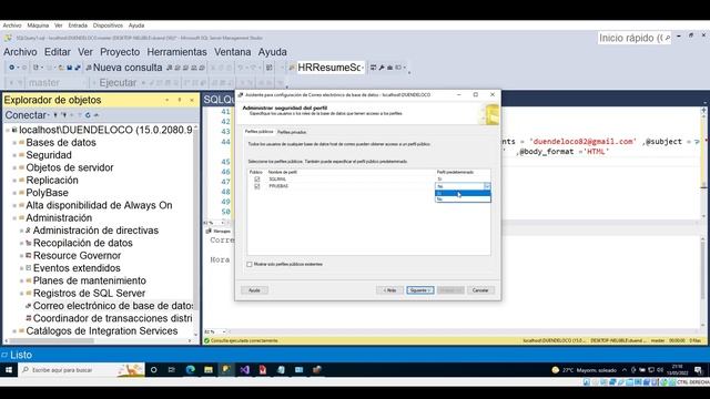 SQL Configurar para enviar mails desde SQL Server usando cuenta gmail смотреть онлайн