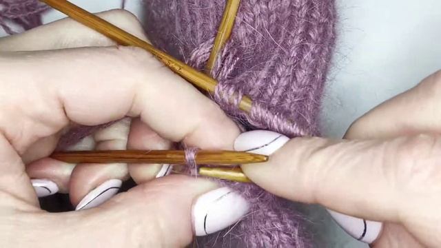 Как добрать петли для вязания большого пальца на варежке смотреть онлайн